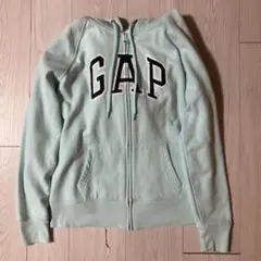 GAPジップパーカーミントブルーy2k海外ガール