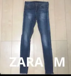ZARA ザラ　ダークブルー スキニー　デニム パンツ　レディース　M