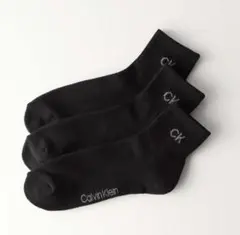 Calvin Klein カルバンクライン　靴下　ブラック3足セットのサムネイル