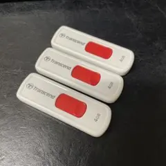 Transcend 4GB USBメモリ 3個セット