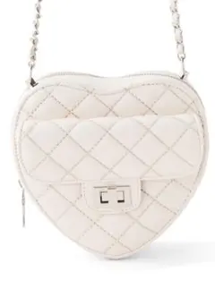 ハート型キルティングショルダーバッグ