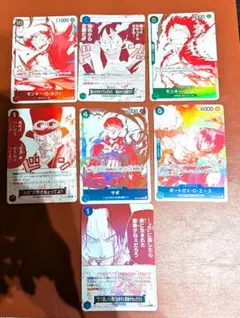 美品　ワンピース カード　3周年トレジャーキャンペーンプロモ　コンプリート7種のサムネイル