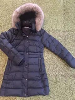 トミーヒルフィガー ファー付きダウンジャケット ネイビー　XSサイズ