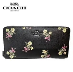 大幅値下げ‼️ コーチ 財布 レディース 長財布 ラウンドファスナー　ブラック