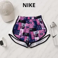 NIKE ナイキ DRI-FIT ランニングパンツ ショートパンツ 総柄 ピンク