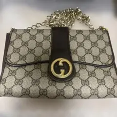 GUCCI ワンショルダーバッグ GG インターロッキング 内側シェリー