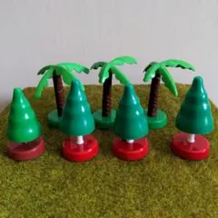 プラレール 緑の木とヤシの木 計7本