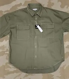 Nylaus オーバーサイズシャツ｜オリーブ｜ミリタリー・ワークウェアスタイル