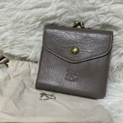 【未使用級】イルビゾンテ　二つ折り財布　がま口 IL BISONTE