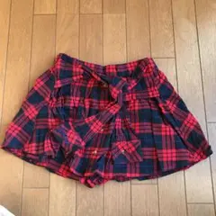 チェック キュロット スカート