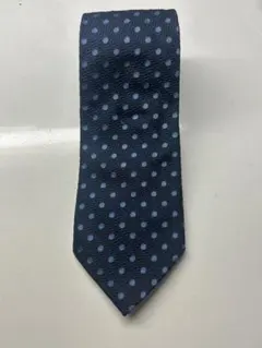 Aquascutum ネクタイ ドット柄 ネイビー