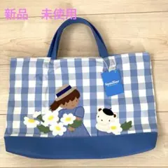 新品　ファミリア　familiar 70周年 バッグ　水色　デニムバッグ