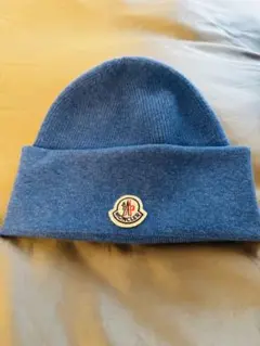 Moncler ニット帽 ビーニー ネイビー - メルカリ