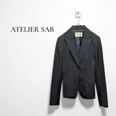 アトリエサブ　テーラードジャケット　ビジネス　オフィス　ウール混　ブラック　38のサムネイル