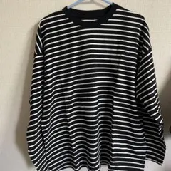 MUJILABO【男女兼用】超長綿天竺編みクルーネック長袖ＴシャツＬ～ＸＬのサムネイル