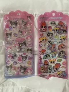 ドロップジェリーシール パワパフ サンリオ マイメロ クロミ 2枚セット