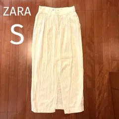 ZARA ロングスカート スリット入り　Sサイズ　ホワイトのサムネイル