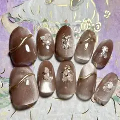 ［サイズ変更無料］マグネットニュアンスネイルチップ