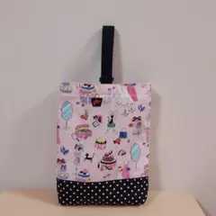 ドレス柄　上靴入れ(大きめ) 　ハンドメイド