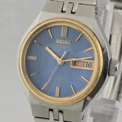 1975年製 希少グリーン SEIKO 自動巻 ハイビート 9面カットガラス 