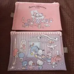 サンリオキャラクター フラットポーチ 2枚セット 2019年製