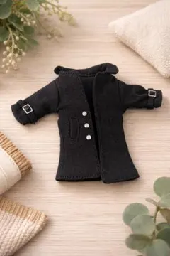 オビツ11対応 ブラックコート ドール服