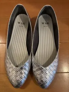 WAG シルバーフラットシューズのサムネイル