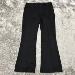 センタープレスワイドフレアパンツ