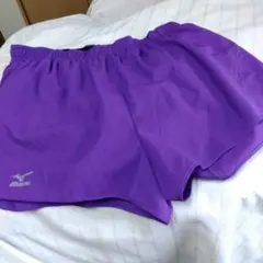 レディースMizuno 陸上用パンツ 紫ランニングＭサイズ