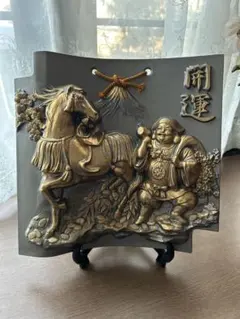 金色の船の置物、小槌セット 金色の船の置物、小槌セット - メルカリ