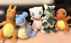 ポケモン ぬいぐるみ 4体セット ミュウ ヒトカゲ プリン ラプラス ポケモン ぬいぐるみ 4体セット ヒトカゲ ラプラス ミュウ - メルカリ