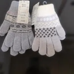 日本製 Winter gloves 手袋 2点セット