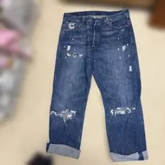 Levi's 501 ダメージデニム