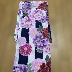 花柄ストライプ 浴衣