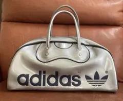 希少 70s】adidas ピーターブラック ボストンバッグ レッド ホワイト 