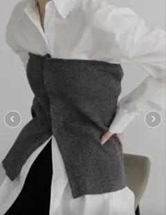 ！my25251様専用！ ホックリブニットビスチェ/前後2WAYのサムネイル