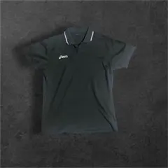 00s ASICS ポロシャツ　ブラックのサムネイル