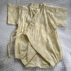 花柄甚平 黄色 80cm