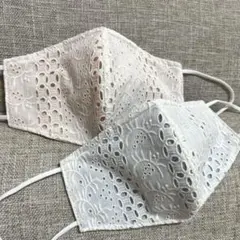★(new)ハンドメイド.シンプルマスク2枚セット(清涼爽やか系カラー✨)