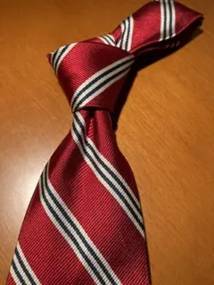 Brooks Brothers ネクタイ ストライプ　赤　②のサムネイル
