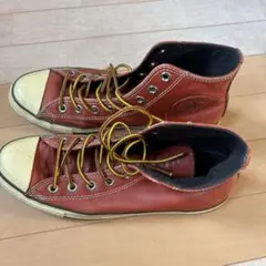 CONVERSE ALL STAR レザー ハイカット レッド27.5cmのサムネイル
