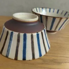 美濃焼 ぱいかじ 反型ラーメン 雨 麺鉢 丼ぶり 2点セット