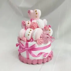 ピンクマカロンクレイケーキＢ