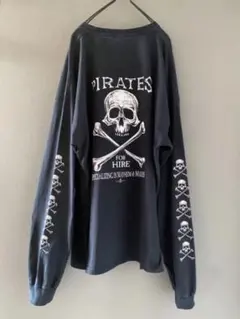 古着 ビンテージ スカル 髑髏 ビック 2XL ロング Tシャツ 希少