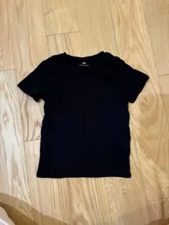 H&M 黒 Tシャツ 4-6Y