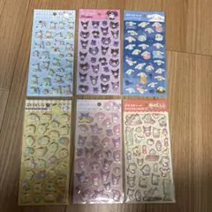 ぷくっとシール　サンリオ キャラクターシール 6枚セット