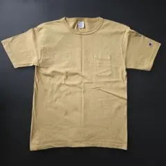 Champion T1011 ポケットTシャツ ベージュ Mサイズ