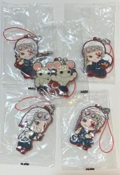 鬼滅の刃　ラバーマスコット　宇髄天元セット