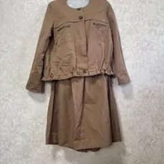 最終値下げ!ジャンニロジュディチエ　ブラウン スカート セットアップ　Lサイズ