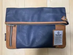 Bianchi 2WAY クラッチ ショルダーバッグ ネイビー ブラウンのサムネイル